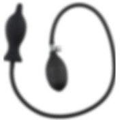 Resim Odins Shop Şişebilen Pompalı Anal Plug Siyah 