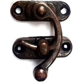 Resim Yay Gözü, Ahşap Kutu Klipsi - Küçük 28X33 Mm, Antik, 1 Adet ( Lisinya ) 