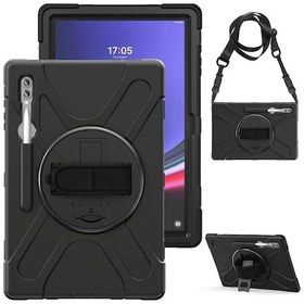 Resim Cosmotex Newface Samsung Galaxy Uyumlu X930 Tab S11 Ultra 14.6 Kılıf Amazing Tablet Kapak - Siyah 