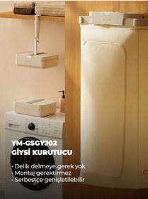 Resim Portatif Katlanabilir Çift Sterilizasyonlu Çamaşır Kurutma Makinesi 