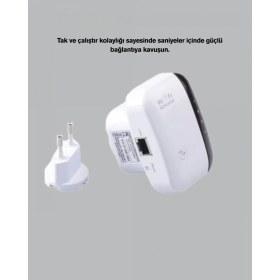 Resim MiraLive 300 Mbps Kablosuz Wifi Menzil Genişletici - Repeater & Ap Modu 