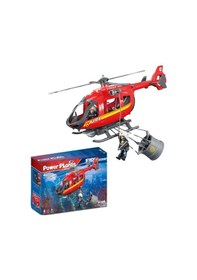 Resim Yangın Söndürme Helikopteri Yapı Seti 
