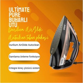 Resim Premium Tefal Buharlı Ütü 3200W Güç Durilium Airglide Autoclean Taban Damlama Önleme Fonksiyon 