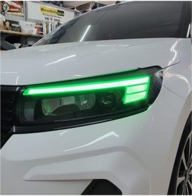 Resim Opel Combo Gündüz Farı Sticker Seti Yeşil 