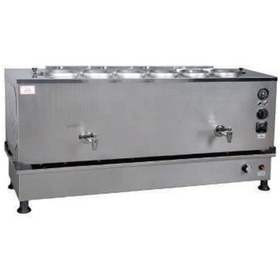 Resim Anka Inoks Pro Kompakt Full Otomatik Çay Makinası Paslanmaz 6 Demlikli 56 Litre Elektrikli Doğalgazlı 