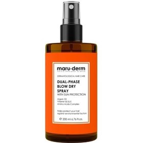 Resim Maruderm Çift Fazlı Isı Koruyucu Güneş Koruyucu Etkili Fön Suyu 200ml 