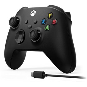 Resim Microsoft Xbox Wireless Controller 9.nesil Kol Carbon Black + Type C Usb Kablo Siyah 