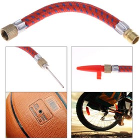 Resim Badem10 (5'Lİ) Bisiklet Futbol Topu Şişirme Pompası Ucu Seti Iğneli Basketbol Voleybol Topu Teker Hortumu 