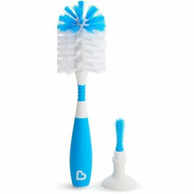 Resim Munchkin Bristle Bebek Biberonu Temizleme Fırçası Mavi 