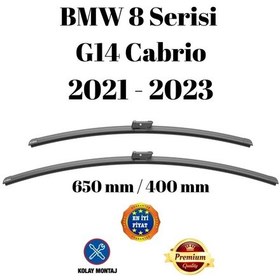 Resim Bmw 8 Serisi G14 Cabrio 2021 2022 2023 Uyumlu Ön Cam Silecek Süpürgesi Takımı 650/400mm Silbak Sb2616c 