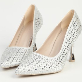 Resim Pierre Cardin Gümüş Kadın Topuklu Ayakkabı PC-55020 