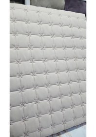 Resim Aleda Tek Kişilik Kapitone Yatak Örtüsü Capucino 