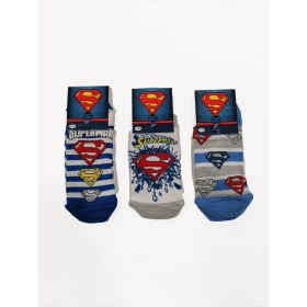Resim Çimpa Superman Sm 14182 3'lü Patik Çorap 