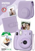 Resim Fujifilm Instax Mini 11 Lila Fotoğraf Makinesi ve Kare Albümlü Hediye Seti 22 