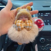 Resim Silver1 Gıoıo Yeni Ipek Eşarp Anahtarlık Kişiselleştirilmiş Inci Papyon Çanta Çekicilik Dokuma Anahtarlık (Yurt Dışından) 