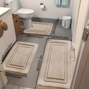 Resim 3 adet Set [Sünger Yoğunluğu 40D] Süper Emici | Kaymaz Banyo Matı, Kaymaz PVC | Dayanıklı U-Şekilli Tuvalet Matı | Ultra Yumuşak Yüksek Kaliteli Banyo Matı | Küvet | Duş | Banyo Aksesuarları | Dekoratif Zemin Matı | Kapı Matı | Noel | Cadılar Bayramı | Tatil Hediyesi, Banyo Matı, Hafıza Köpüğü Banyo Matı, Koşucu Halı, Kaymaz Koridor Koşucusu 