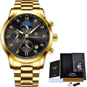 Resim Hanyang Altın Siyah S Lıge Büyük Arama Erkek Kol Saati Askeri Spor Su Geçirmez Tam Çelik Izle Erkekler Moda Rahat Saat Relogio Masculino Erkekler Için (Yurt Dışından) 