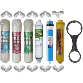 Resim Su Arıtma Cihazı Veluda İnline Filtre Takımı 6'lı Set 