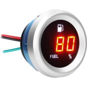 Resim Comebuywide Dijital Yakıt Seviyesi Göstergesi Yanıp Sönen Alarm Araba Yakıt Seviyesi Ölçer 9-35 V Yakıt Seviyesi Test Cihazı Oto Motosiklet Için (Yurt Dışından) 