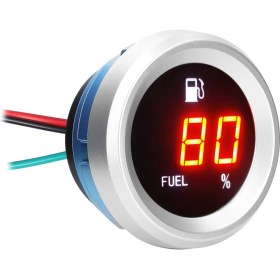Resim Comebuywide Dijital Yakıt Seviyesi Göstergesi Yanıp Sönen Alarm Araba Yakıt Seviyesi Ölçer 9-35 V Yakıt Seviyesi Test Cihazı Oto Motosiklet Için (Yurt Dışından) 