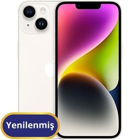 Resim Apple iPhone 14 Plus Yenilenmiş TR Garanti | 256 GB Beyaz 