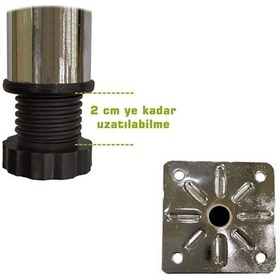 Resim Baza Yükseltme Ayağı Tablalı Koltuk Masa Ayağı 25 Cm Çok Renkli Diğer 