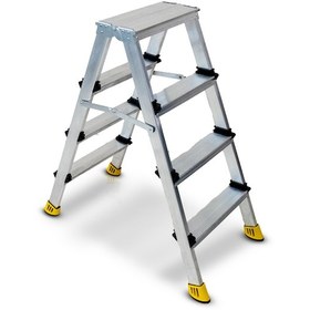 Resim Beykon 4+4 Gold Çift Çıkışlı Alüminyum Merdiven 