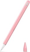 Resim Apple Pencil (2. nesil) Kılıf Mat Silikon V2 Pembe Microsonic