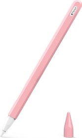 Resim Apple Pencil (2. nesil) Kılıf Mat Silikon V2 Pembe 