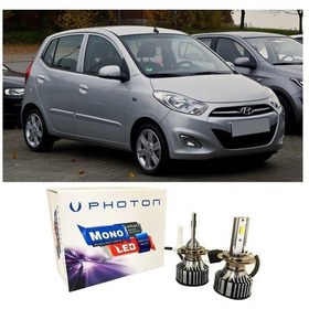 Resim Hyundai İ10 Uzun + Kısa Far Ampulü H4 Mono Yeni Seri Beyaz 2007-2013 