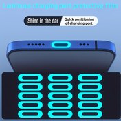 Resim 10 Adet/20 Adet/5 Adet Lightning ve Type-C Portları için Parlayan TPU Şarj Portu Koruyucu Film | Çizilmeye Karşı Dayanıklı Floresan Kapak | Karanlık Ortamlarda Hızlı Yerleştirme | Otomatik Onarım Teknolojisi | Kolay Kurulum | Cihazları Çiziklerden ve Hasarlardan Korur | İdeal Hediye 