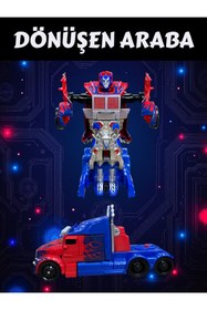 Resim YILDIRIM OYUNCAK Transformers Tıra Dönüşen Çek Bırak Robot Oyuncak Araba 