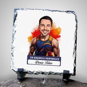 Resim Karikatürlü En Başarılı Erkek Hentbolcu Dekoratif Taş 