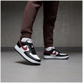 Resim Nike Air Force 1 '07 '24 Erkek siyah deri Spor Ayakkabı fz4615-001 