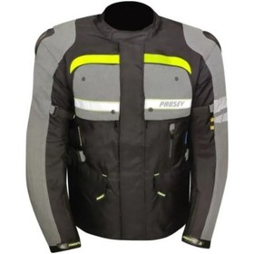 Resim Ebakbak Motosiklet Montu Long 4 Mevsim Full Korumalı Maxdura 600-d Dayanıklı Kumaş Touring Motor Mont Yellow 