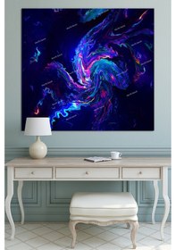 Resim Soyut Sanatsal Kanvas Tablo Parlament Mavisi Tablo 140 x 140 