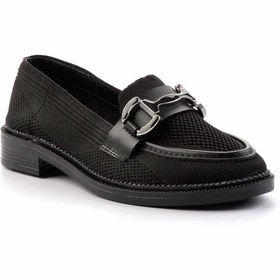 Resim Bambi Siyah Kadın Loafer Ayakkabı K01362245682 Siyah 
