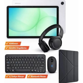 Resim Samsung Tablet Bilgisayar Seti - 6GB RAM 128GB Hafıza + Klavye Mouse Kulaklık Kılıf Dahil 