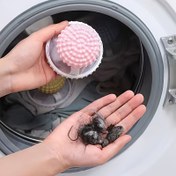 Resim 1 Adet Hepsi Bir Arada Çamaşır ve Genel Temizlik Topu - 2'si 1 Arada Formül, Çamaşır Makinesi İçin, Saç & Kalıntı Çıkarma Özelliği, Çift Açık/Üstten Yükleme Tipindeki Çamaşır Makinelerine Uyumlu, Bulaşık Makinesi Gibi Çalışma, Şık Çok Renkli Seçenekler (Pembe/Beyaz) - Kimyasal Madde İçermez, Enerji Tasarruflu, Koku Ve Lekeleri Azaltan Dayanıklı Formula, Kolay Kullanım, Kompakt Ve Güvenli Çözüm 
