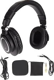 Resim DJ Monitör Kulaklığı, 50 mm Sürücü, Kablolu Kulaklık, Katlanabilir 180° Dönen, Kulak Üstü Tasarım, Ses Mühendisleri için 