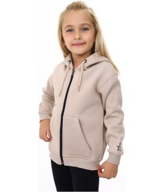 Resim Toontoy Kız Çocuk Nakışlı Hırka Bej 
