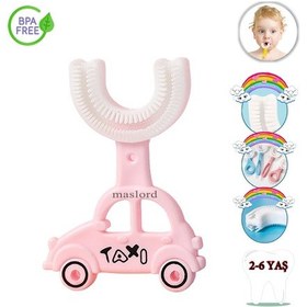 Resim Mas Lord U Tipi Yeni Nesil Diş Fırçası - Pembe - Araba Model 2-6 Yaş 