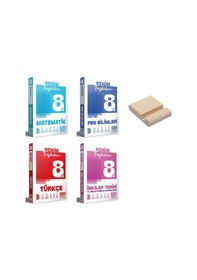 Resim Lgs 8. Sınıf Matematik Fen Türkçe Ve İnkılap Benim Fasikülüm 4lü Set + Telefon Standı 