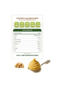 Resim Glutensiz Fabrika Glutensiz %100 Fındık Ezmesi 300 G 