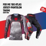 Resim Fox Gri Kırmızı Jersey Pantolon Takımı 