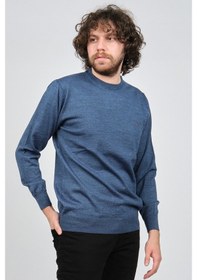 Resim Pelikan Erkek Bisiklet Yaka Yün Kazak 1572019 Indigo Indigo İndigo 