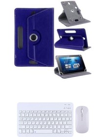 Resim corcishop Hometech Gtx Jaculus 10.4'' Kılıf Uyumlu Standlı Kablosuz Bluetooth Klavye Mouse Set 