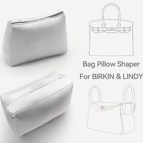 Resim LOOMY Premium Çanta Yastık Şekillendirici - Birkin ve LIndy için Şık Kumaş Düzenleyici, Ayarlanabilir Askılar, Çantaları Şekillendirmek İçin Yumuşak ve Nefes Alabilen Tasarım, İçin Koruma ve Depolama Düzenleme, Çanta Depolama Çözümü, Şık Aksesuar, Dayanıklı Yapı 