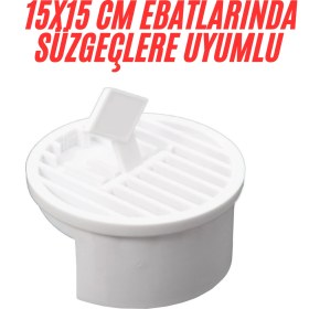 Resim 15X15 Süzgeçler Için Gider Kapağı, Yer Süzgeci, Izgarası Gider Kapağı, Yer Süzgeci Süzeği 