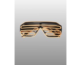 Resim Marsilyan Kutlamalara Renk Katan LED Işıklı Parti Gözlüğü 